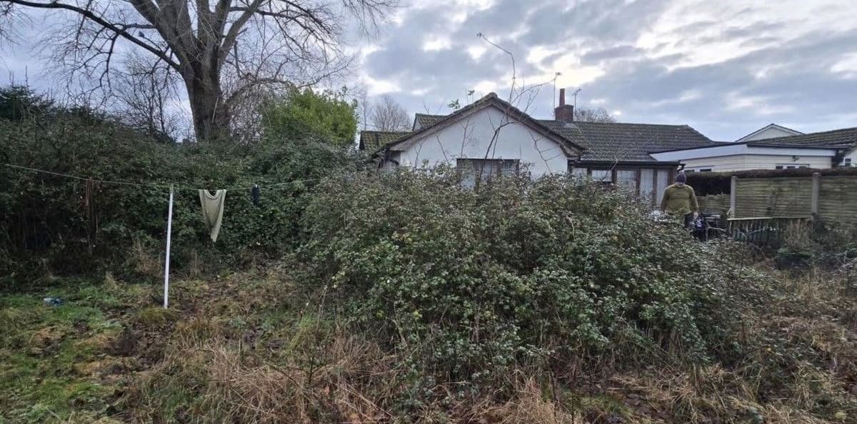 Before: full garden clearance in Burton