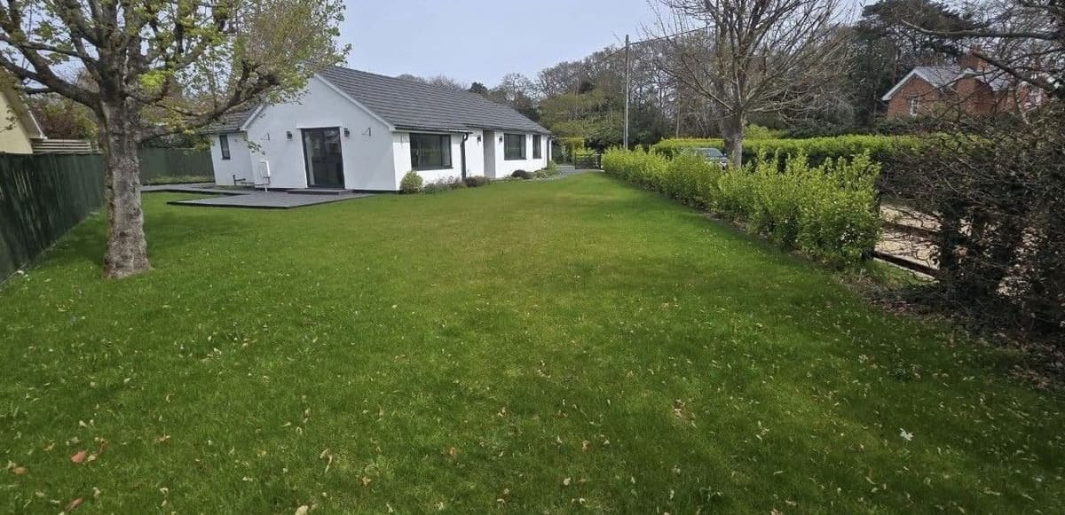 Before: regular lawn mowing